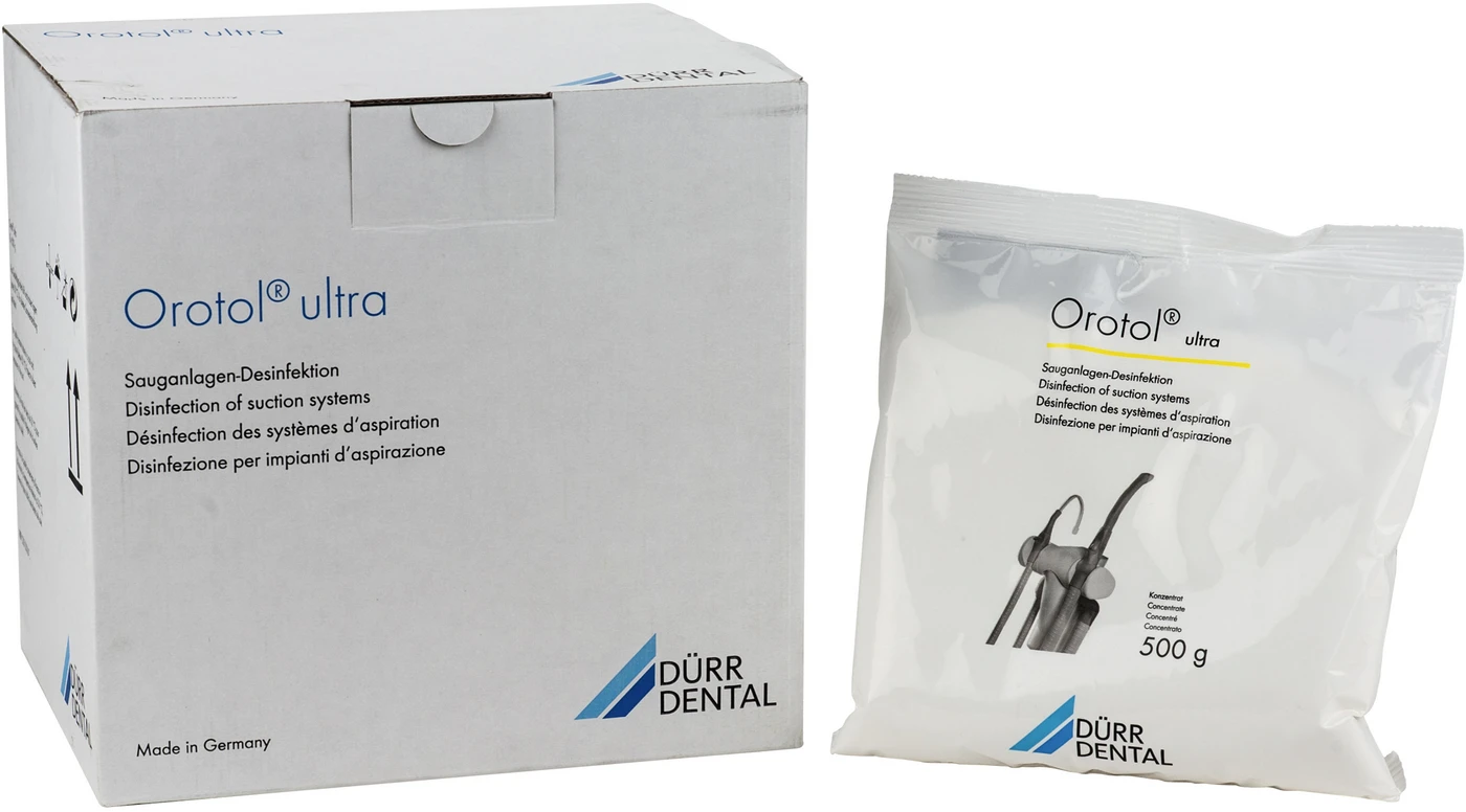 Orotol® ultra Sauganlagen-Desinfektion Nachfüllpackung 8 x 500 g Dose