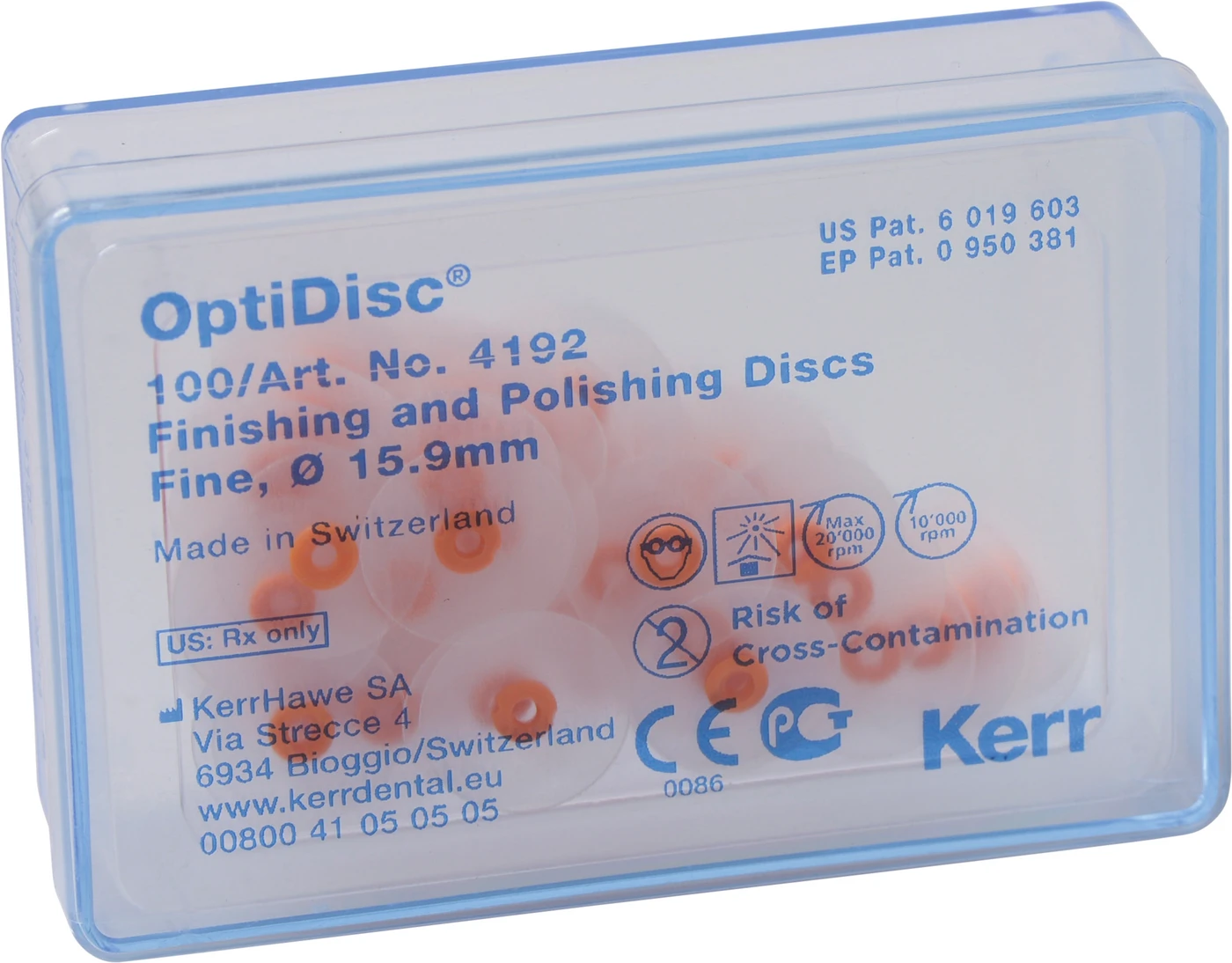 OptiDisc® Nachfüllpackung 100 Stück unmontiert, orange fein, Ø 15,9 m