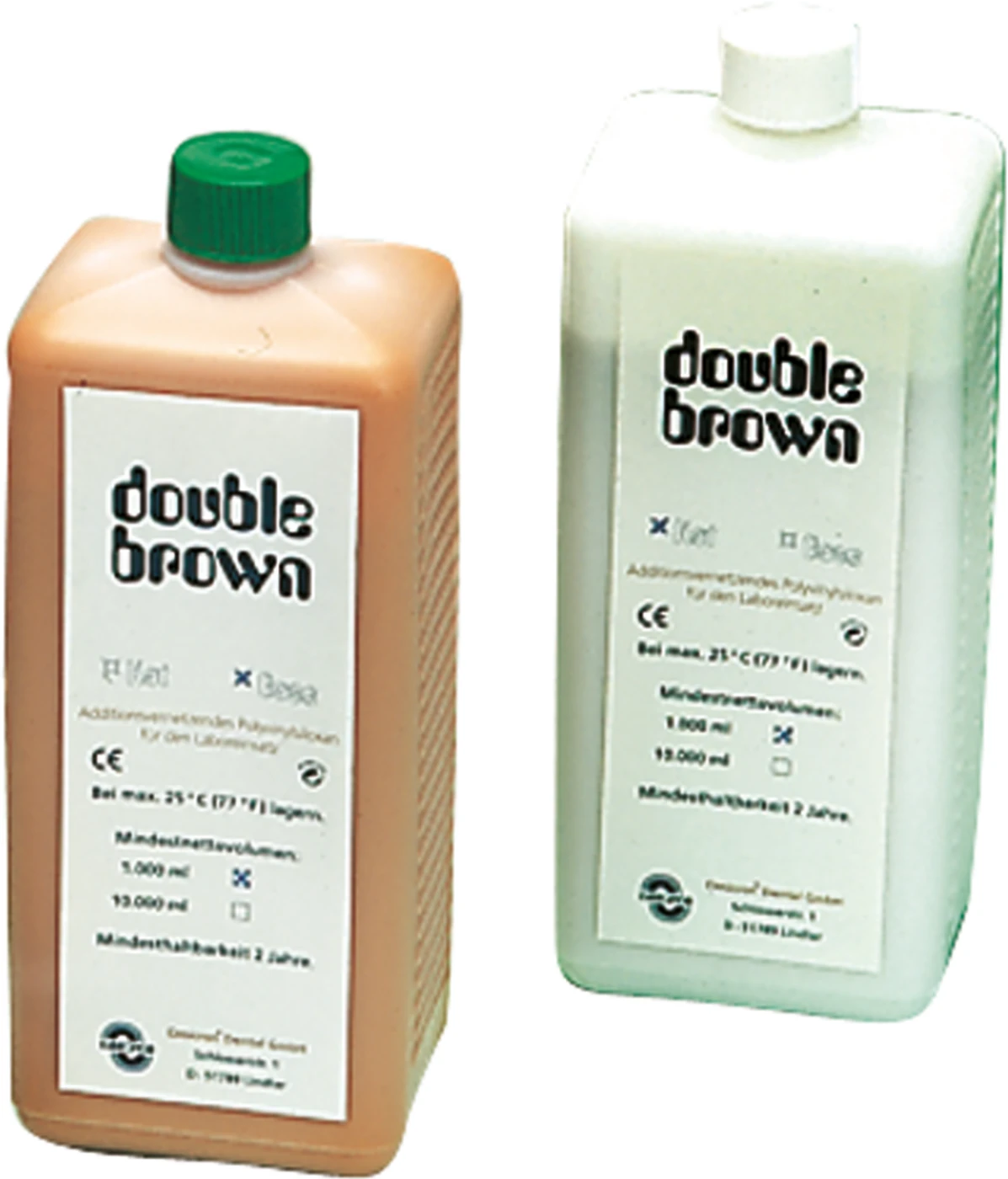 double brown Packung 1 kg Flasche Base, 1 kg Flasche Katalysator