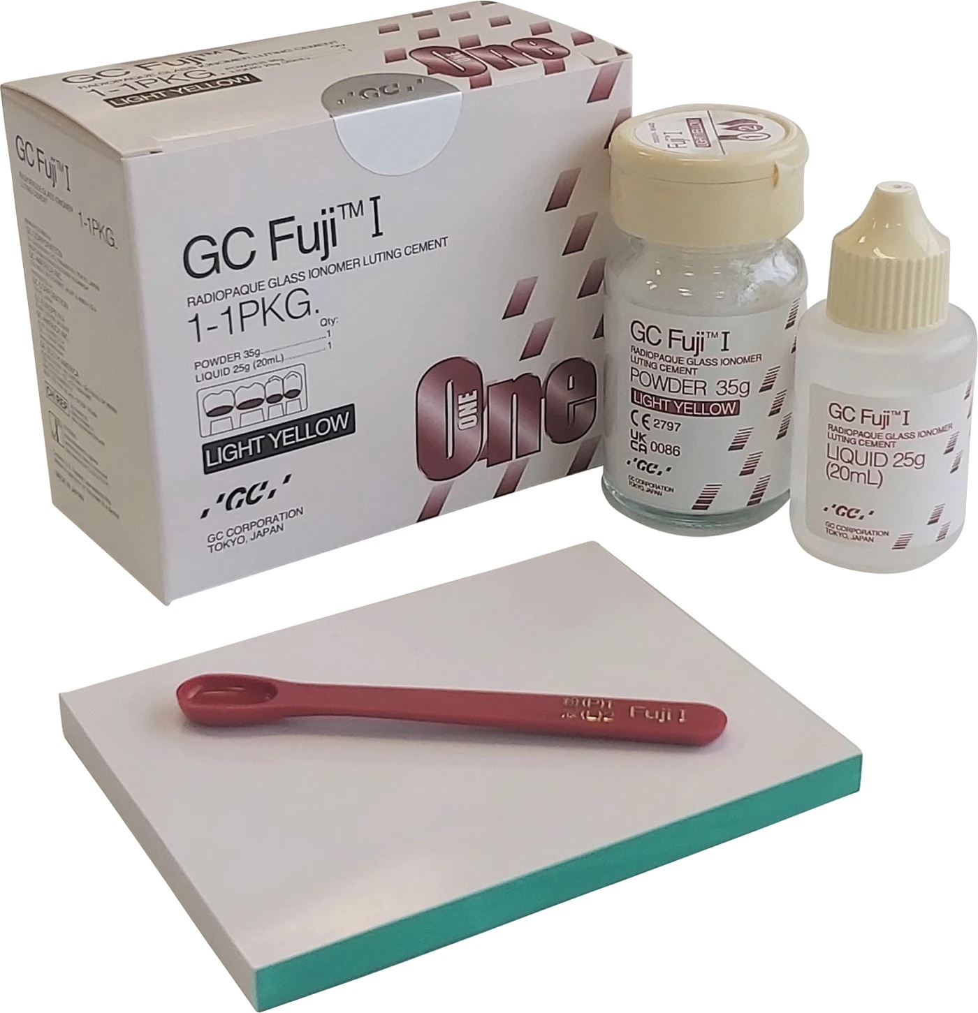 GC Fuji I Packung 35 g Pulver, 20 ml Flüssigkeit, Zubehör