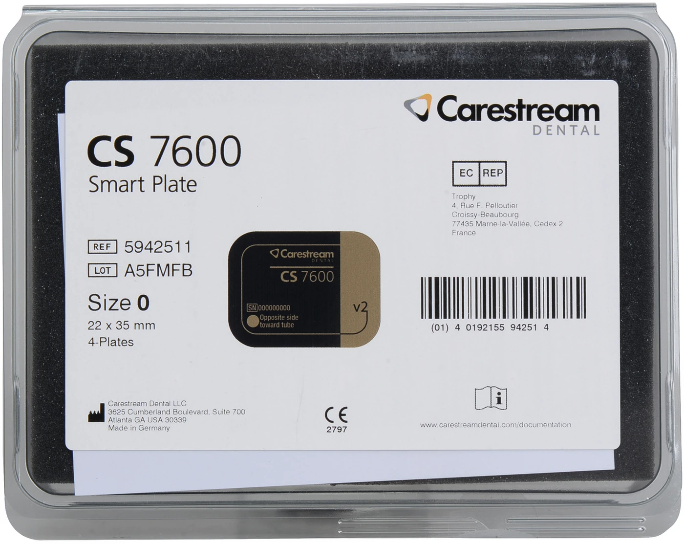 Speicherfolien für CS 7200 Neo/CS 7600 Packung 4 Stück Größe 0 für CS 7200 Neo und CS 7600