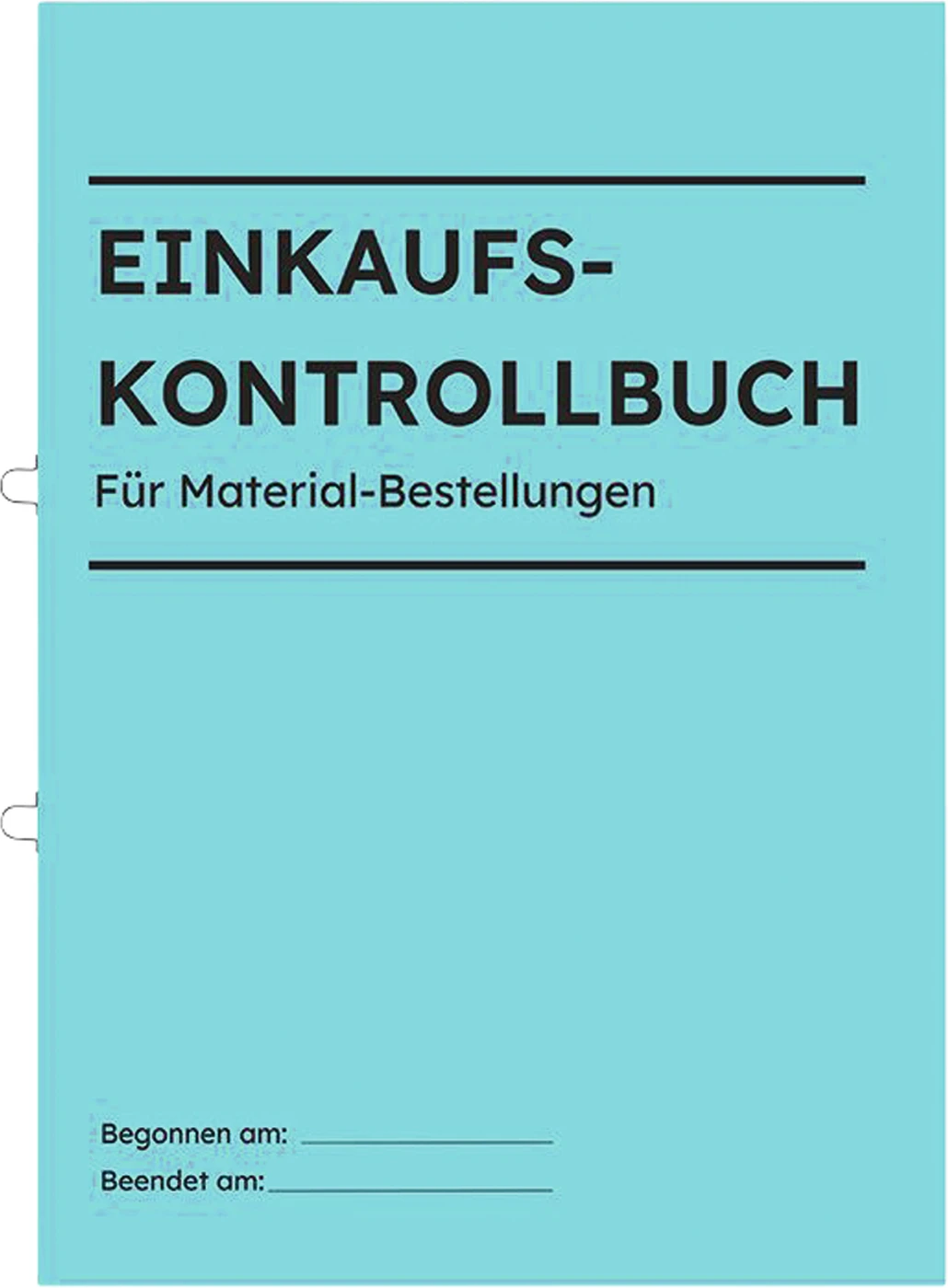 Einkaufs-/Materialkontrollbuch Stück