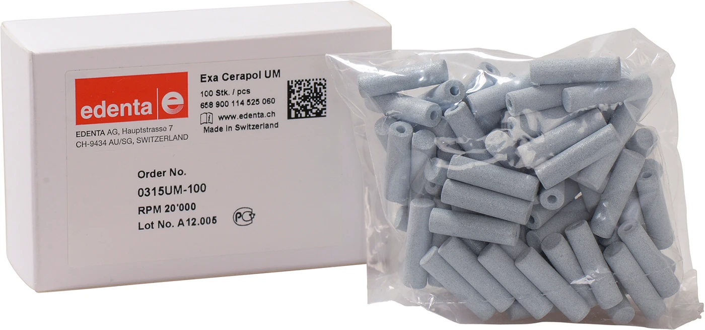 Exa Cerapol Packung 100 Stück unmontiert, hellgrau, Figur 114, 22 mm, ISO 060