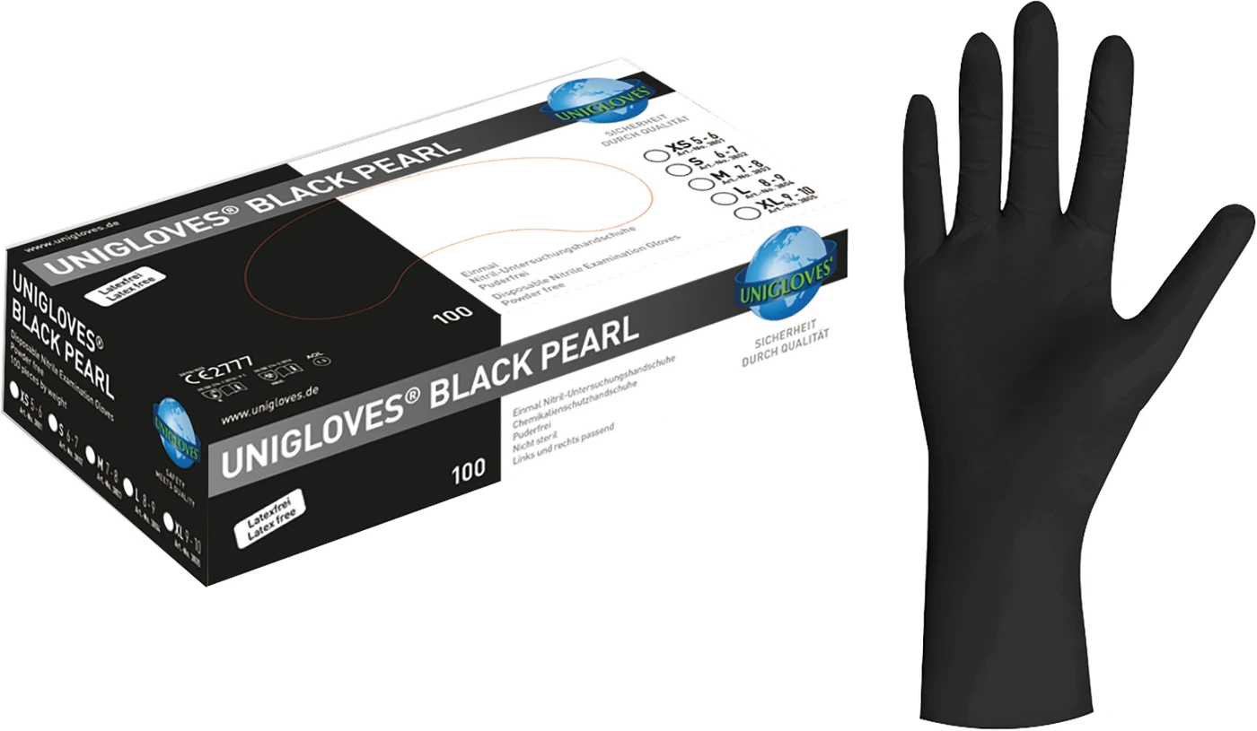 BLACK PEARL Packung 100 Stück puderfrei, schwarz, L