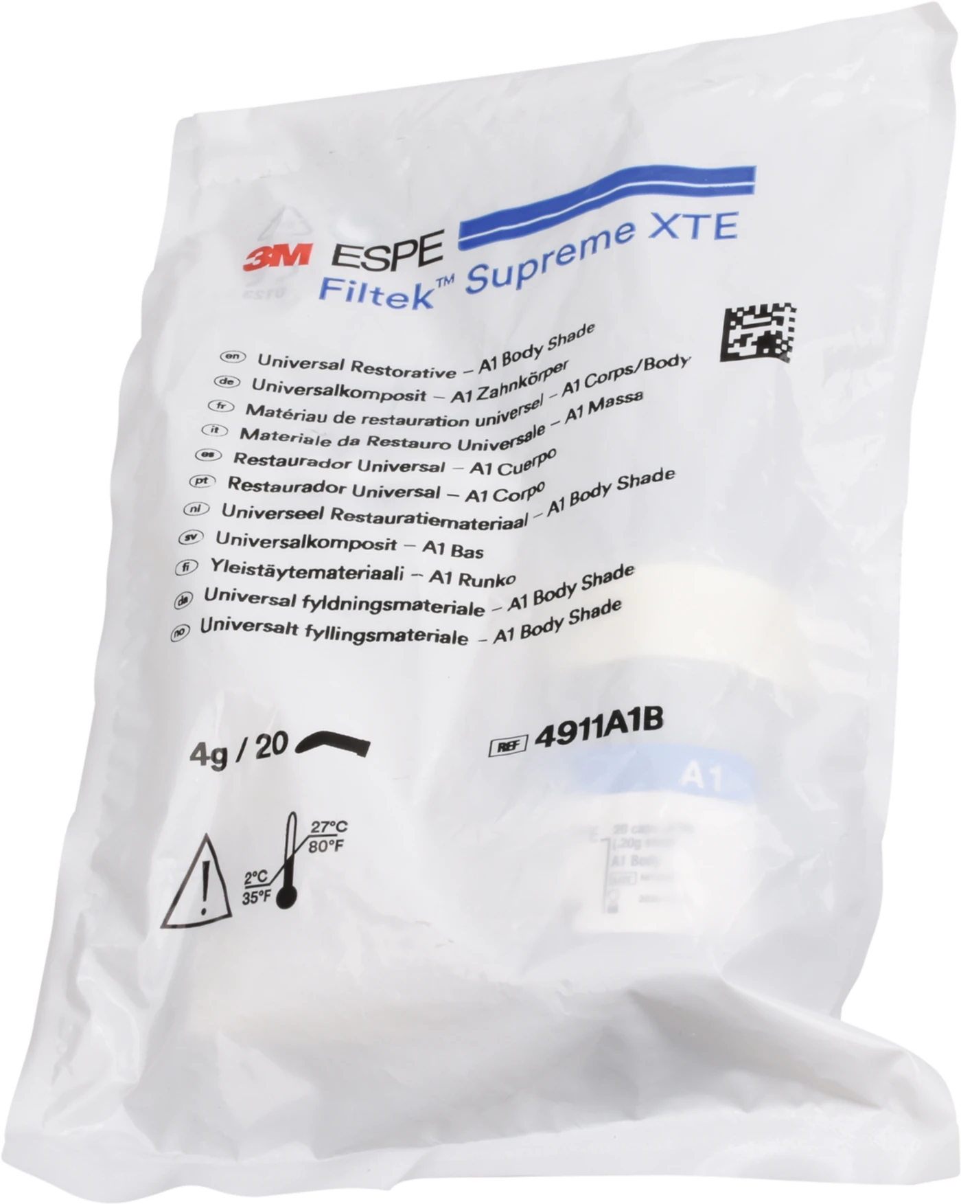 Filtek™ Supreme XTE Universal Packung 20 x 0,2 g Kapsel body A1