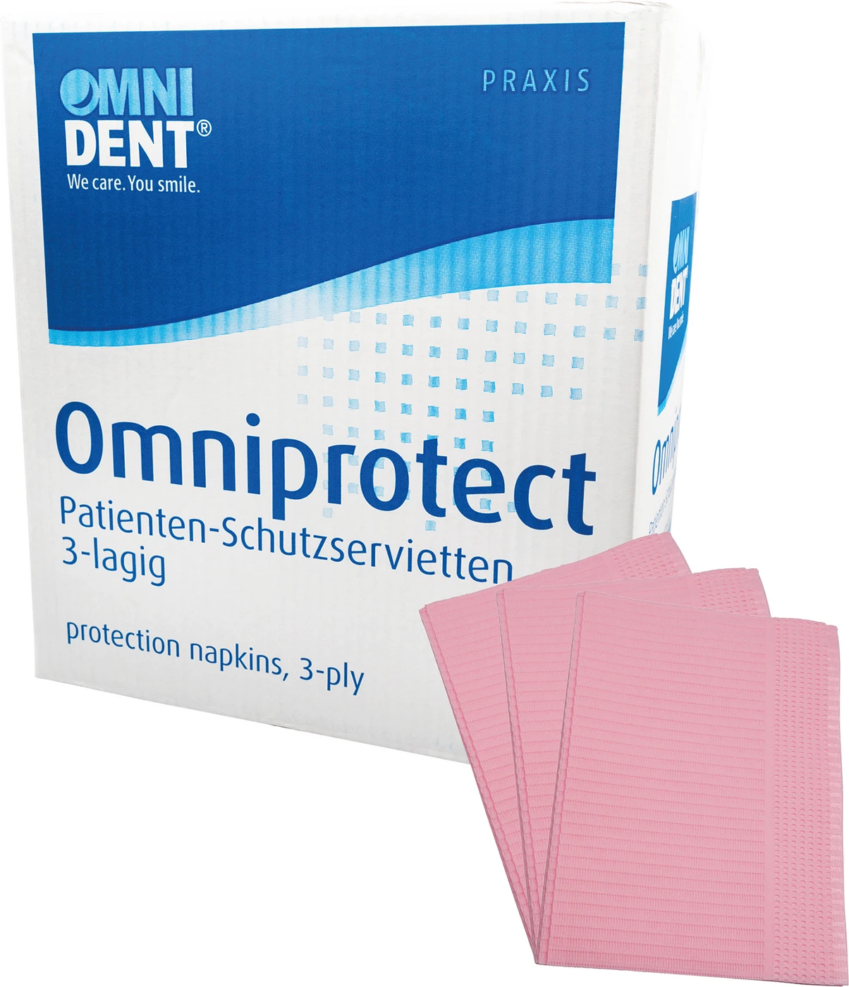 Omniprotect Karton 500 Stück rosa