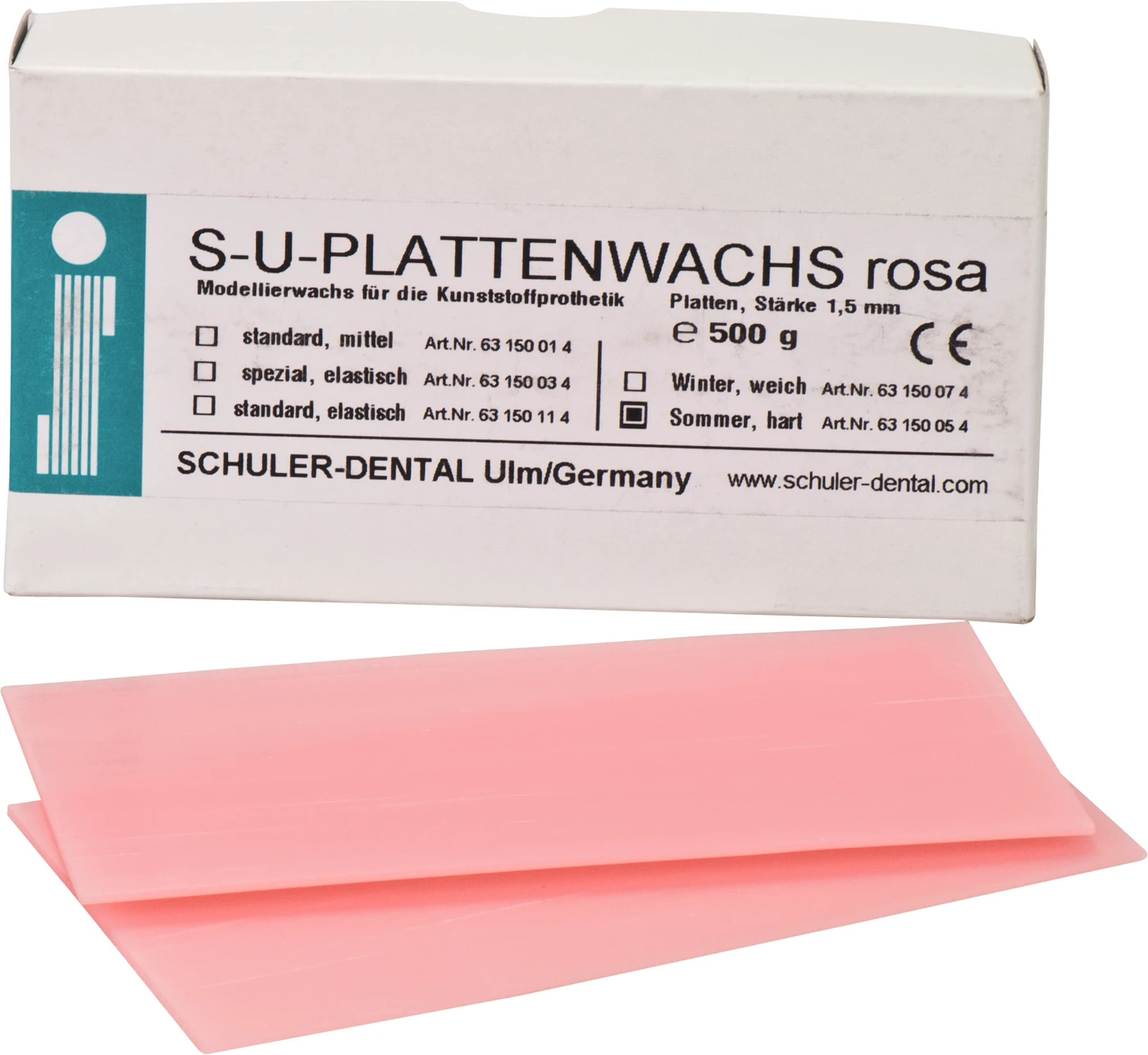 S-U-PLATTENWACHS  Packung 500 g Sommer, hart