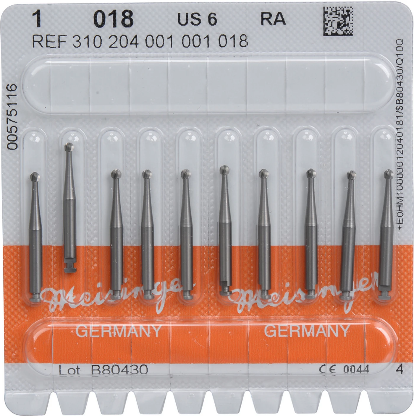 Stahlbohrer 1 Packung 10 Stück RA, Figur 001, ISO 018