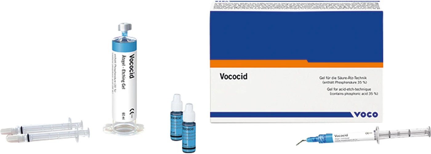 Vococid Packung 5 ml Spritze Ätzgel, Applikationskanülen Typ 42