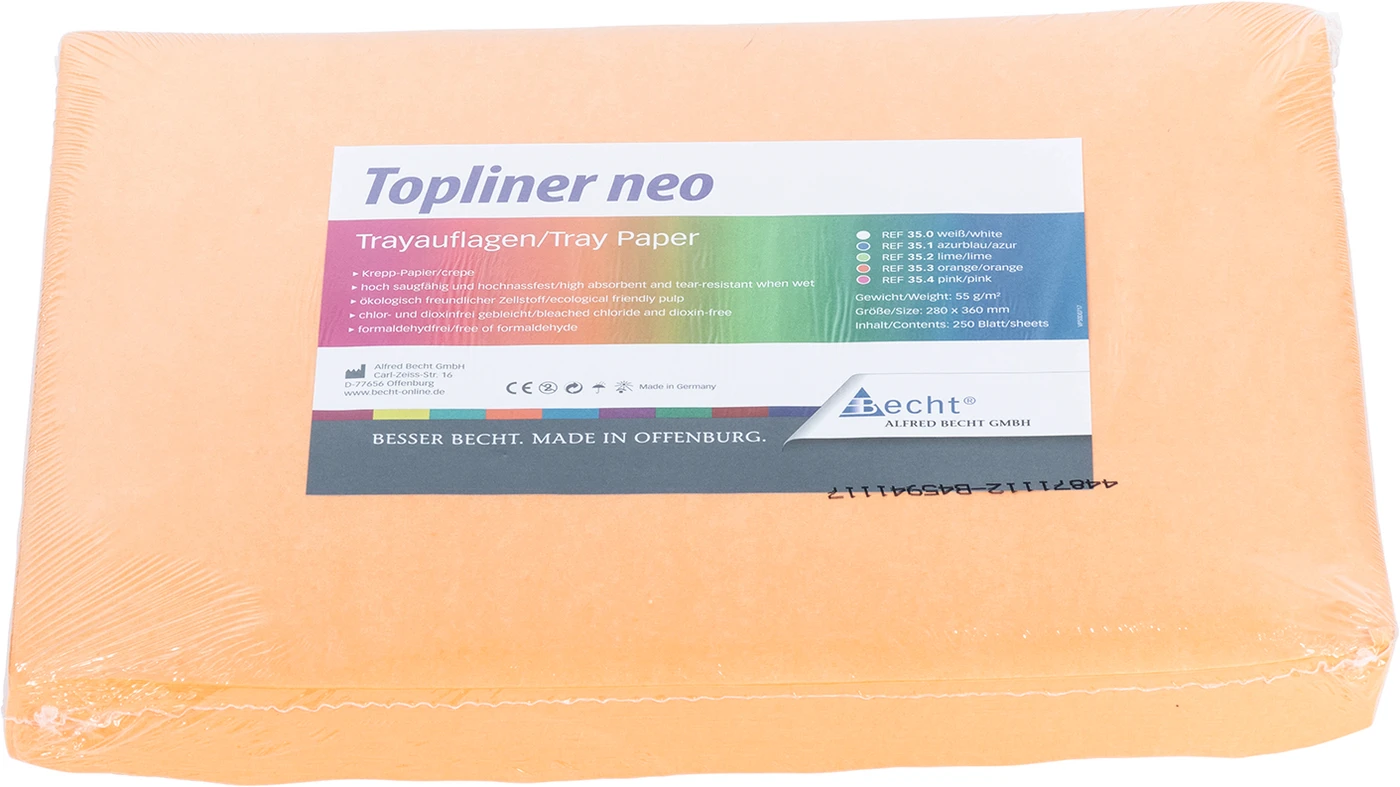 Topliner neo Packung 250 Stück 28 x 36 cm, orange