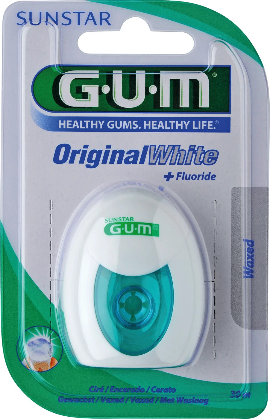 GUM® Original White Zahnseide Spenderbox 30 m