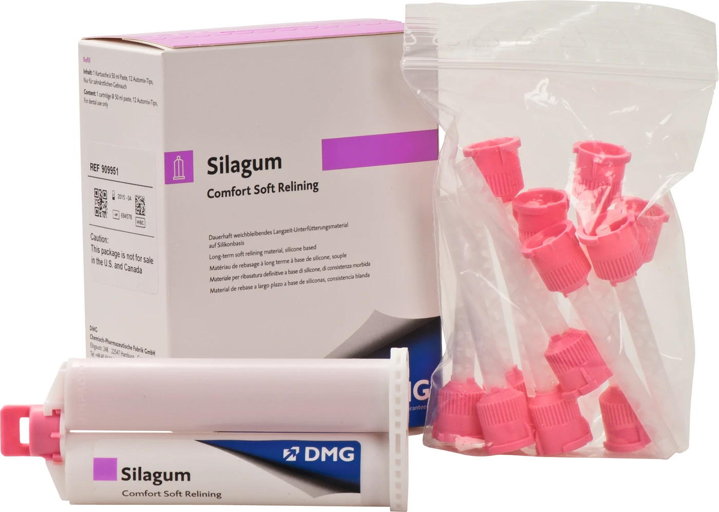 Silagum Comfort Packung 50 ml Doppelkartusche, 12 Automix-Tips