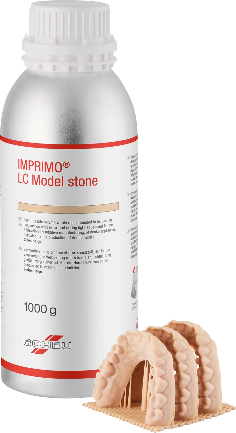 IMPRIMO® LC Model stone Flasche 1 kg 385 nm, beige