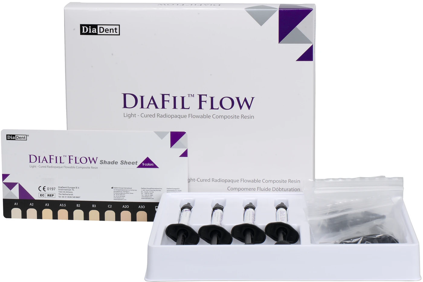 DIAFIL™ FLOW Refill Packung 4 x 2 g Spritze A2 DIAFIL™ FLOW Refill Packung 4 x 2 g Spritze A2