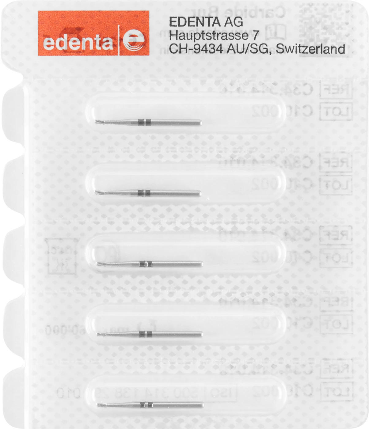 Kronentrenner C34 Packung 5 Stück 2 x schwarz, FG, Figur 138, 2,1 mm, ISO 010