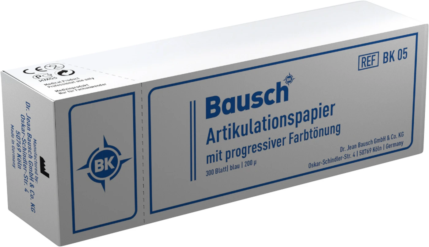 Artikulationspapier 200 µ Heftchenpackung 300 Stück blau, gerade, BK 05