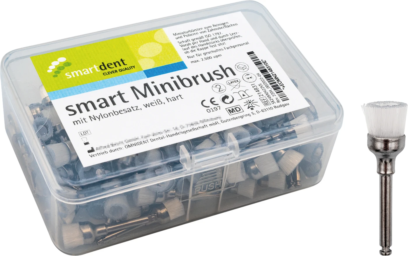 smart Minibrush Packung 100 Stück Nylonborsten