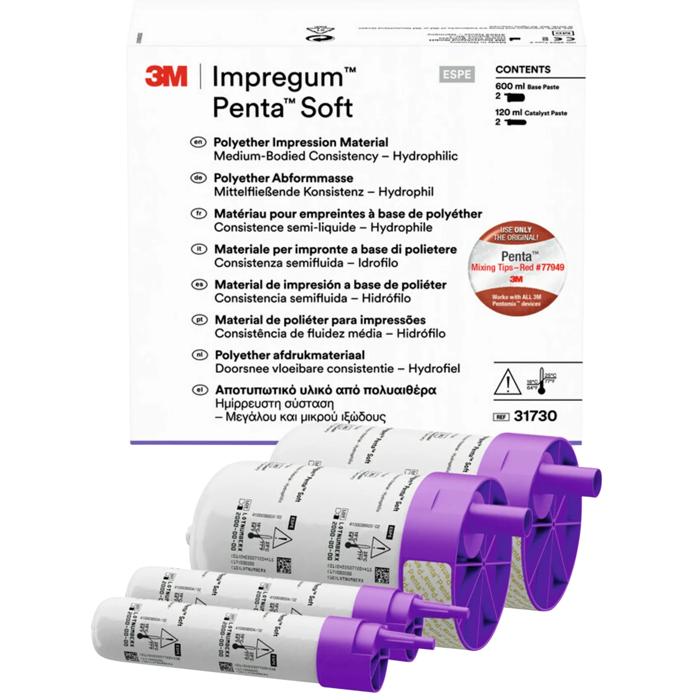 Impregum™ Penta™ Soft Refill Packung 2 x 300 ml Basispaste, 2 x 60 ml Kataylsator, Penta Soft