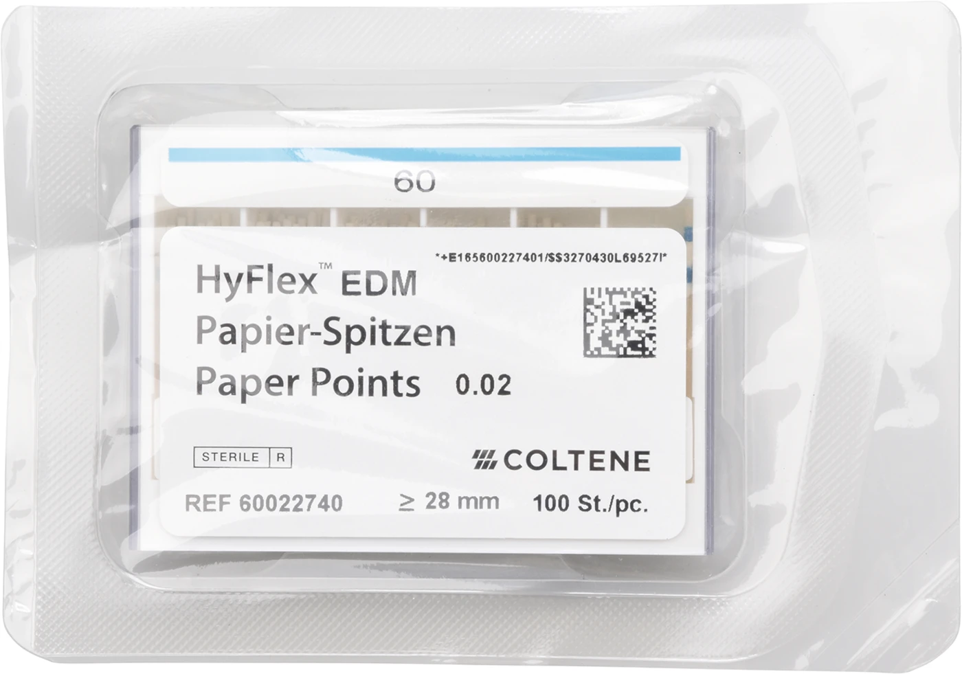 HyFlex™ EDM Papierspitzen Packung 100 Stück EDM 02, ISO 060