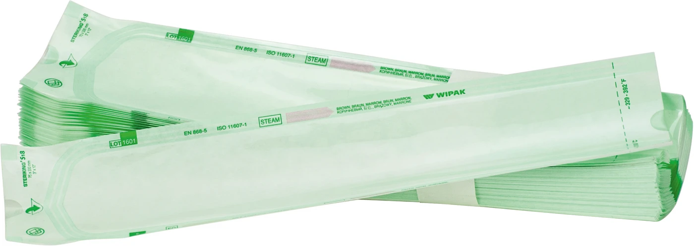 Sterilisationstüten Packung 42 x 100 Stück 75 x 300 mm