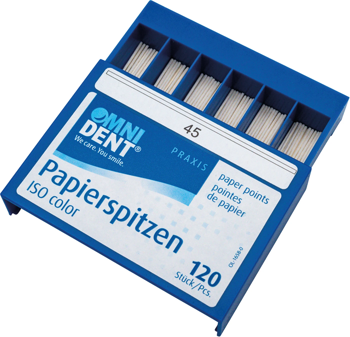 Papierspitzen Packung 120 Stück ISO 045