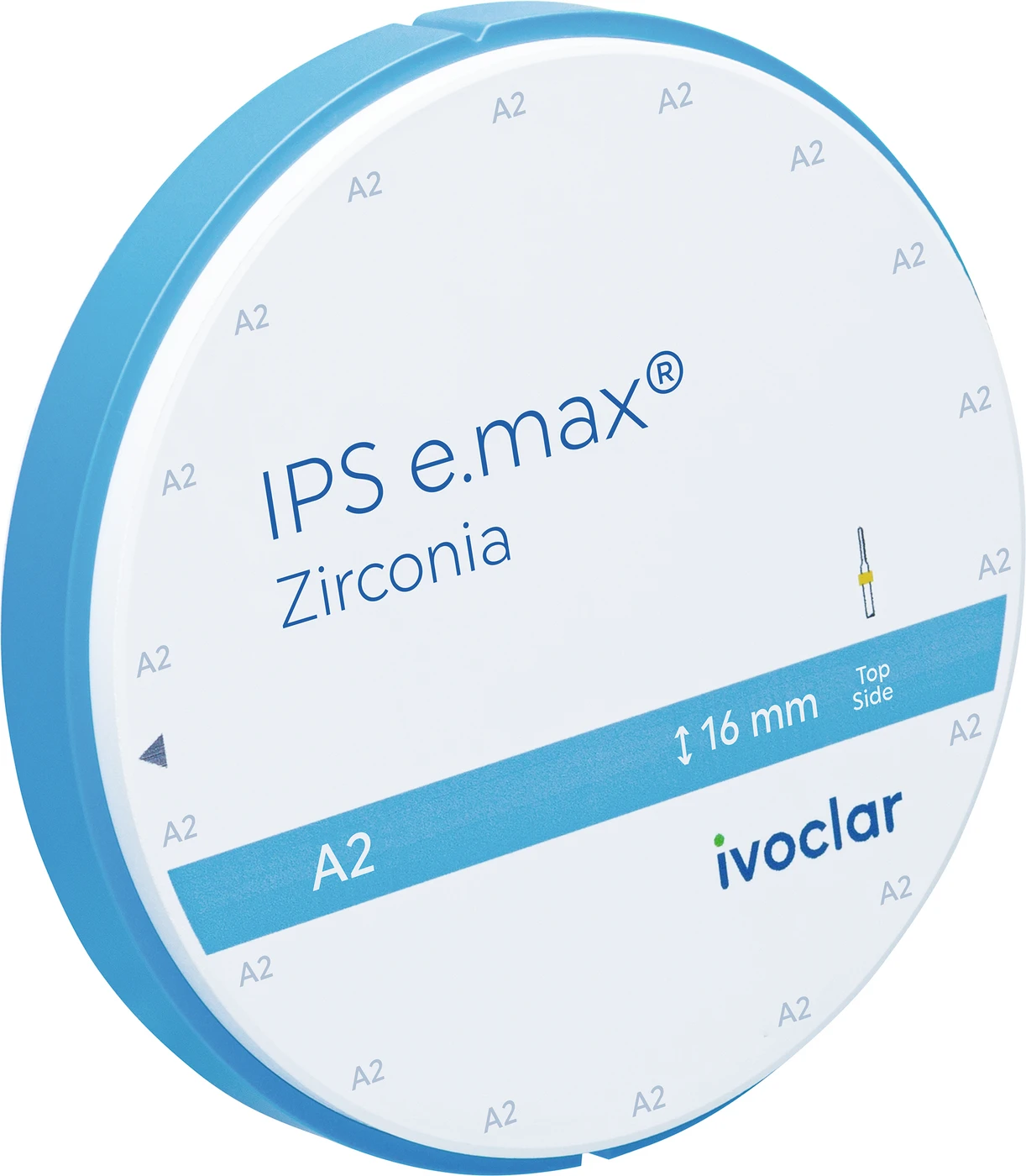 IPS e.max Zirconia Stück Ø 98,5 mm, H: 16 mm, A2