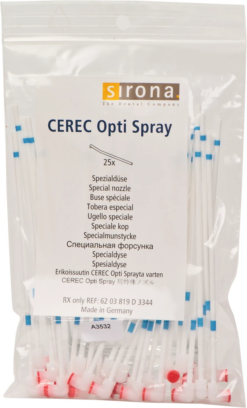 CEREC Optispray Zubehör Packung 25 Spezialdüsen