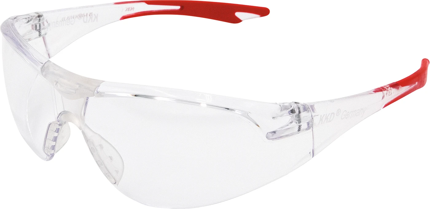 KKD® ANTI-FOG Schutzbrillen NEW-STYLE small Stück transparent-rot