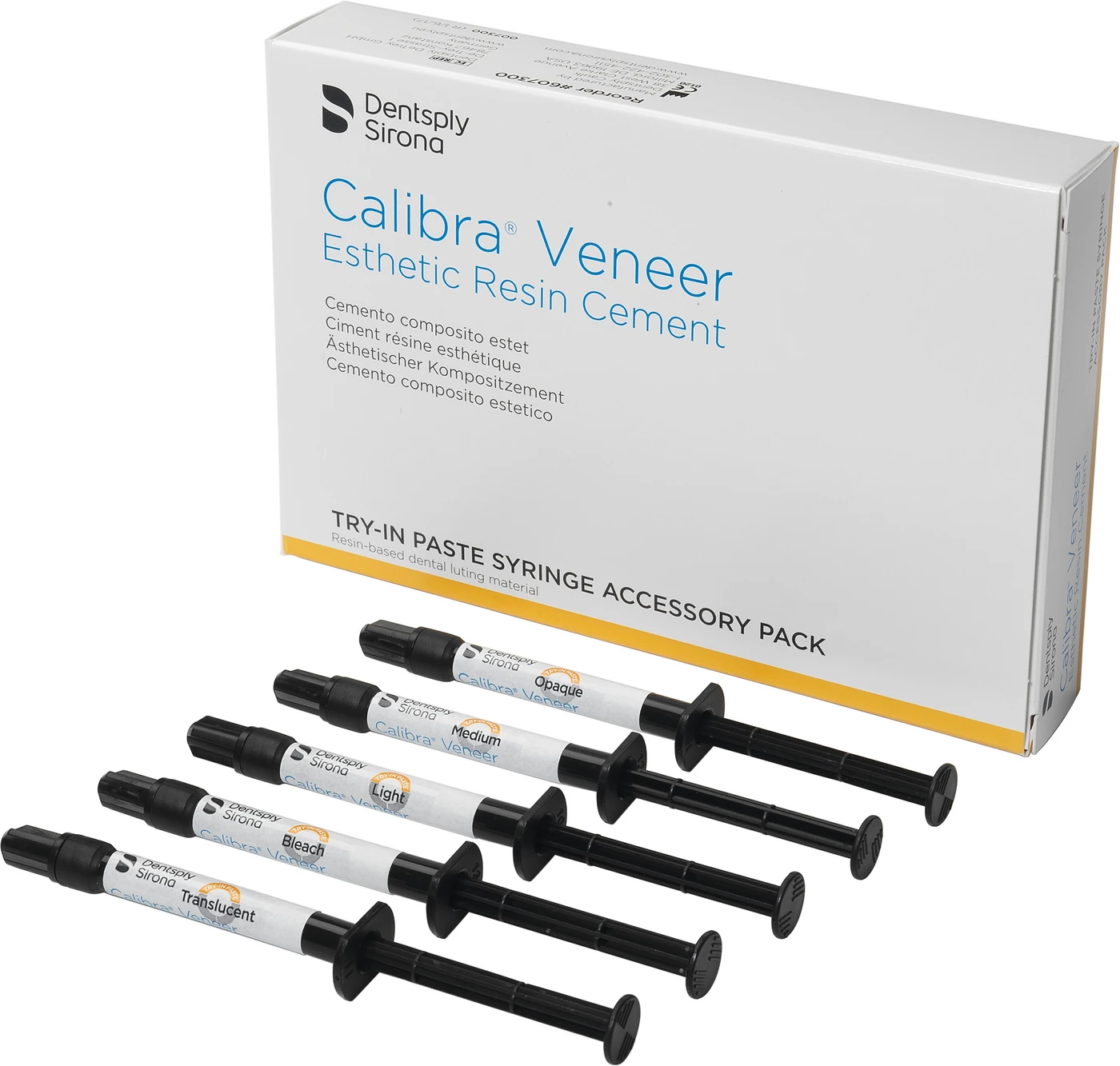 Calibra® Veneer Accessory Pack 5 x 1,8 g Spritze Try-In