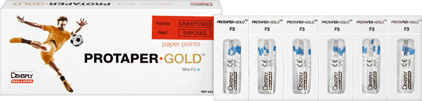 ProTaper Gold® Papierspitzen Packung 180 Stück F3