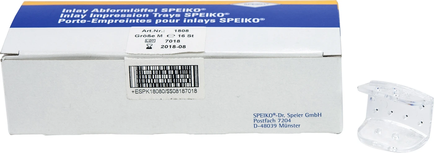 Inlay Abformlöffel SPEIKO® Packung 16 Stück M, 3 cm