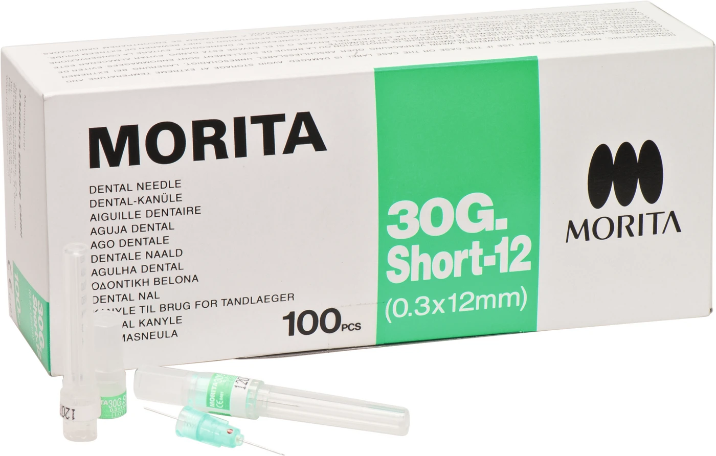 MORITA Kanülen Packung 100 Stück 30 GS-12, 0,3 x 12 mm