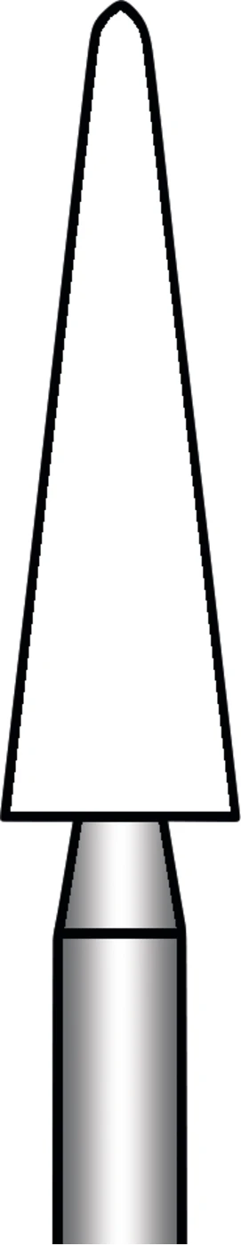 Arkansas Packung 6 Stück weiß extra fein, RA, Figur 204, 10,5 mm, ISO 030