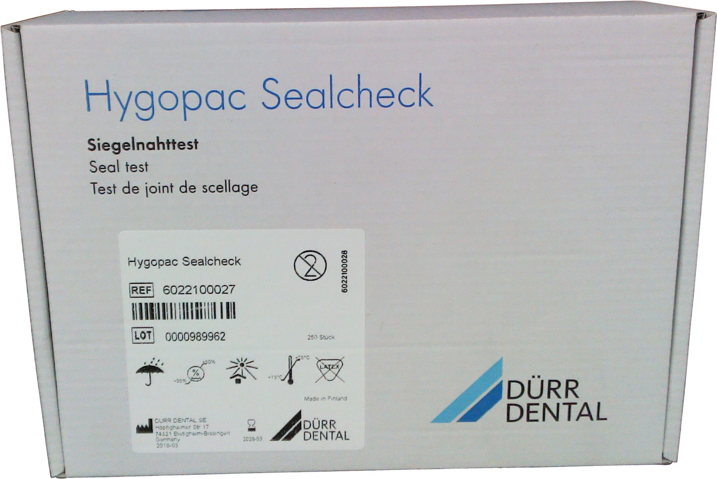 Hygopac Sealcheck Packung 250 Stück