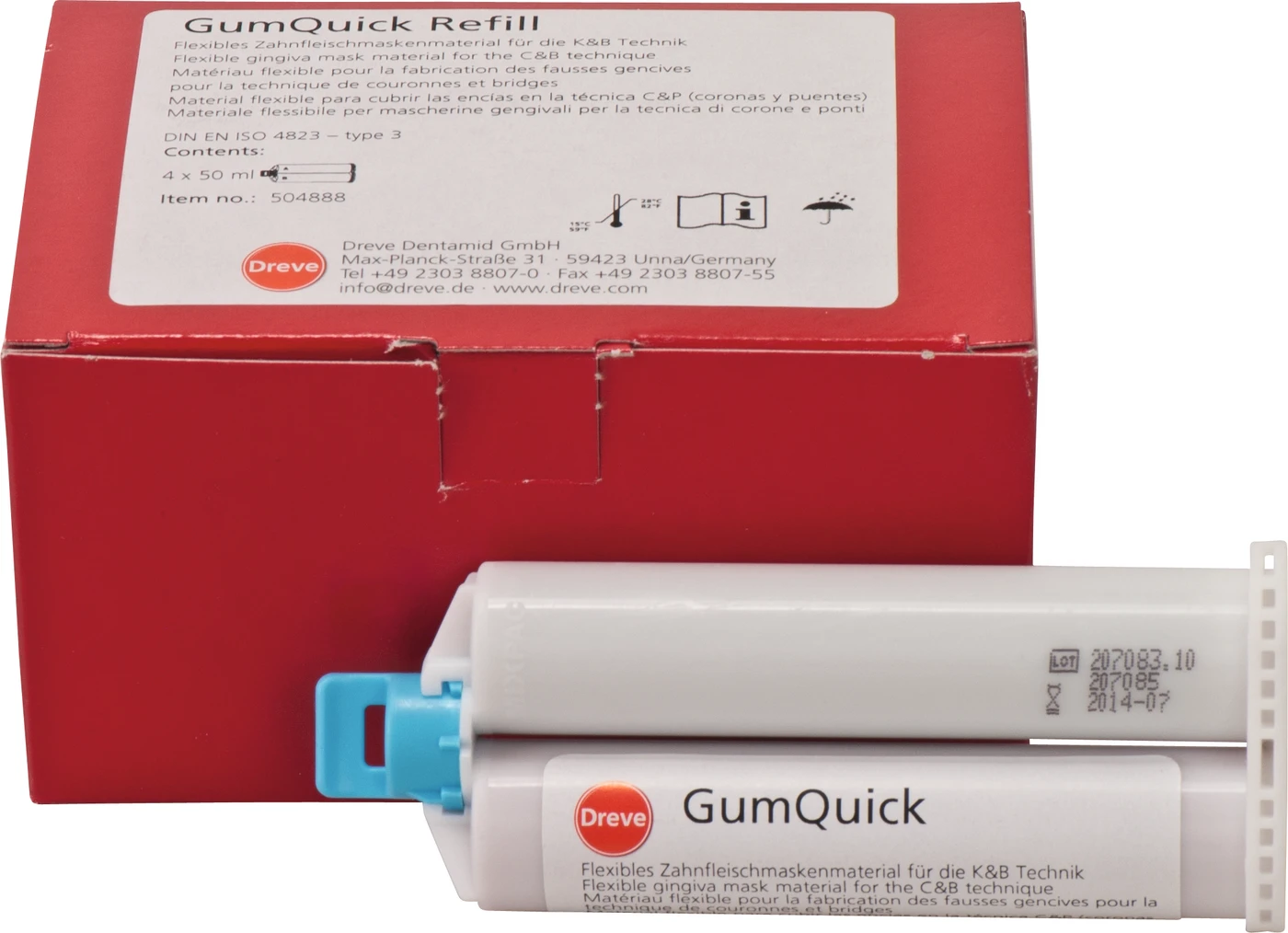 GumQuick Packung 4 x 50 ml Doppelkartusche