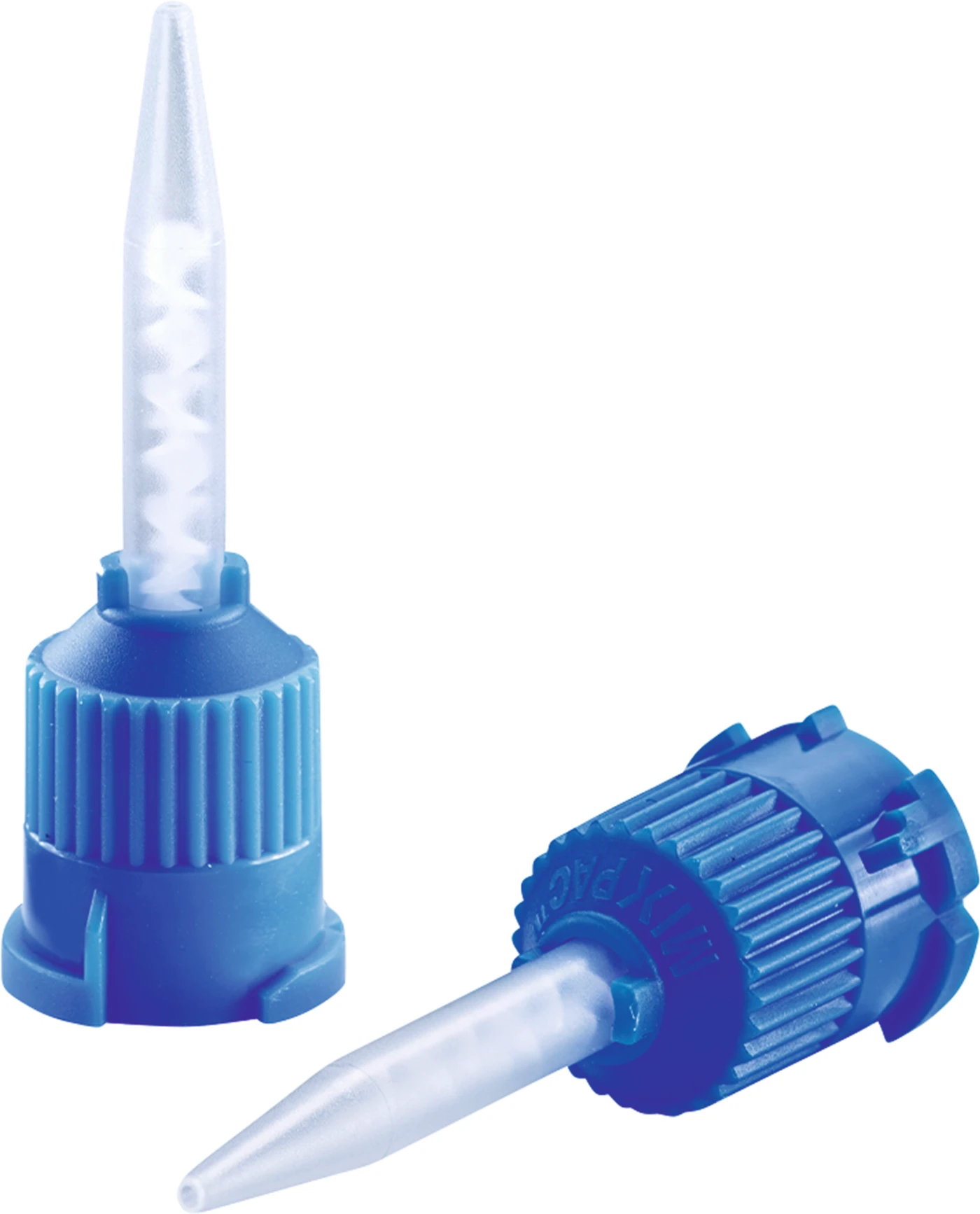 Mischkanülen blau Packung 50 Stück blau, Ø 2,5 mm, spitz