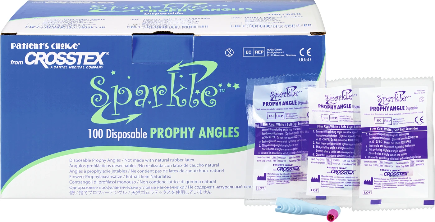 Sparkle® Prophy Angle Packung 100 Stück Soft lila