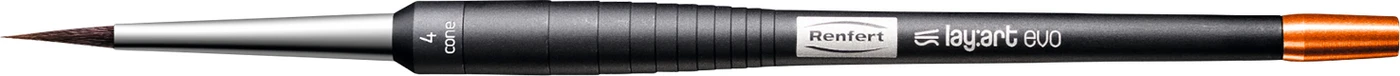 lay:art evo Stück Pinsel Größe 4 mit Griff standard, cone