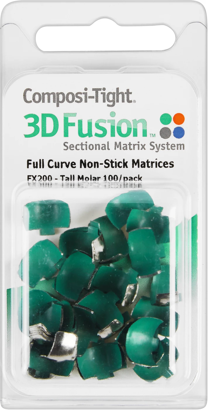 Composi-Tight® 3D Fusion™ Packung 100 Matrizenbänder grün, 6,6 mm, für Molare