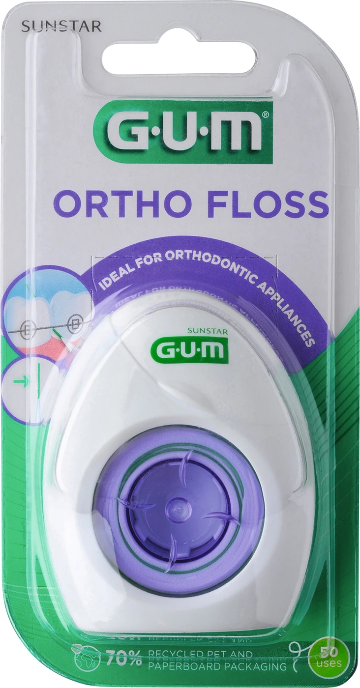 GUM® ORTHO Floss Blister 1 Stück