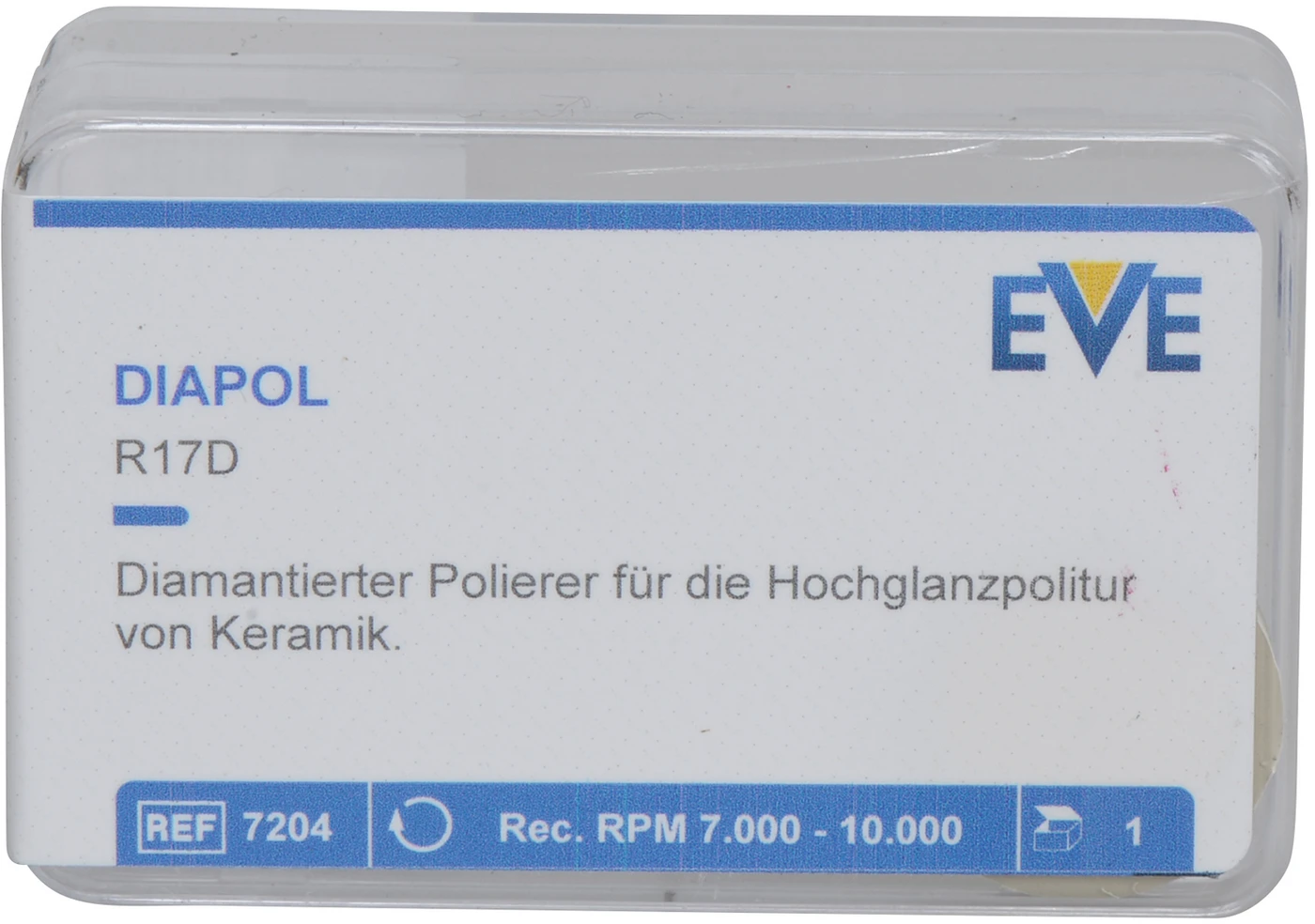 EVE DIAPOL® Stück unmontiert, grau fein, Figur Rad, 17 x 2,5 mm