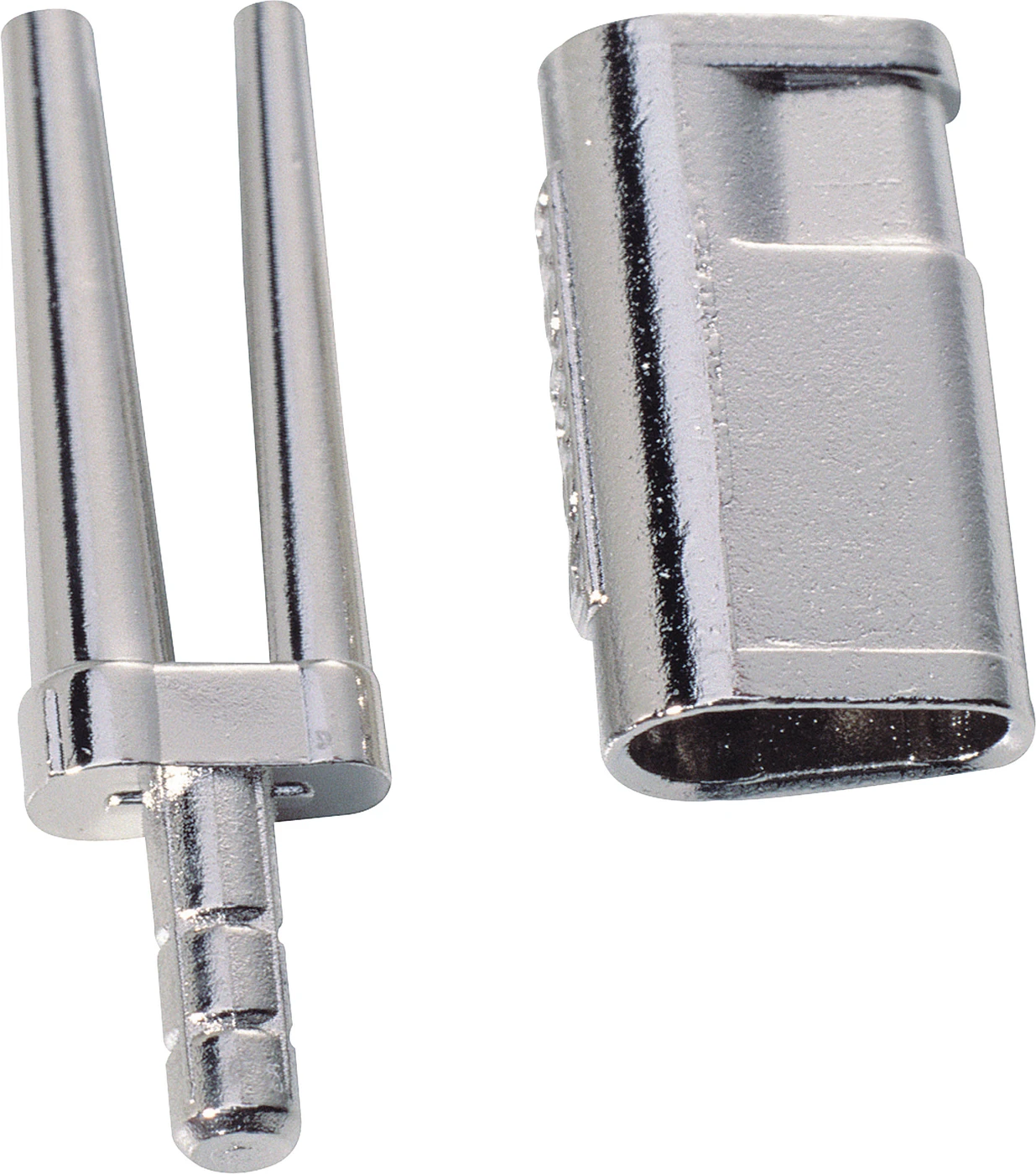 Bi-V-Pin Packung 1.000 Stück Metall, Kopf 2 mm, Stiftlänge 12,5 mm, Kopflänge 5,5 mm, Breite 3,6 mm