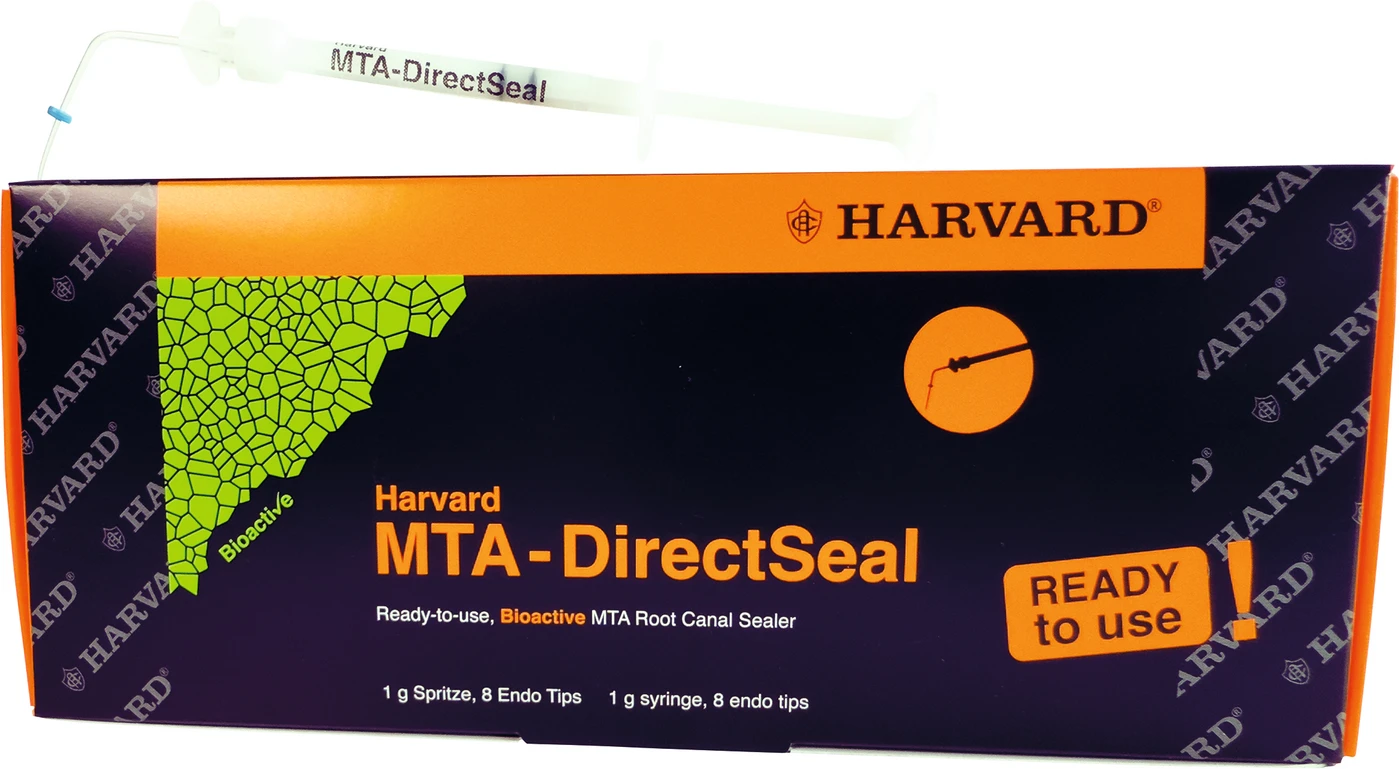 Harvard MTA-DirectSeal Packung 1 g Spritze inklusive 8 Endo Tips