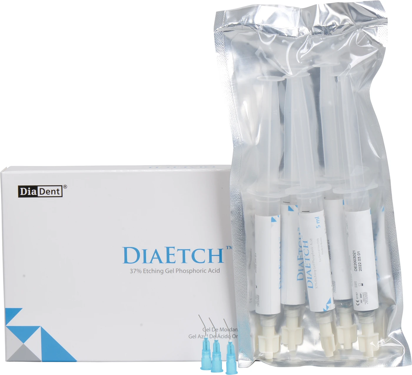 DIA ETCH™ Packung 5 x 4 ml Spritze blau