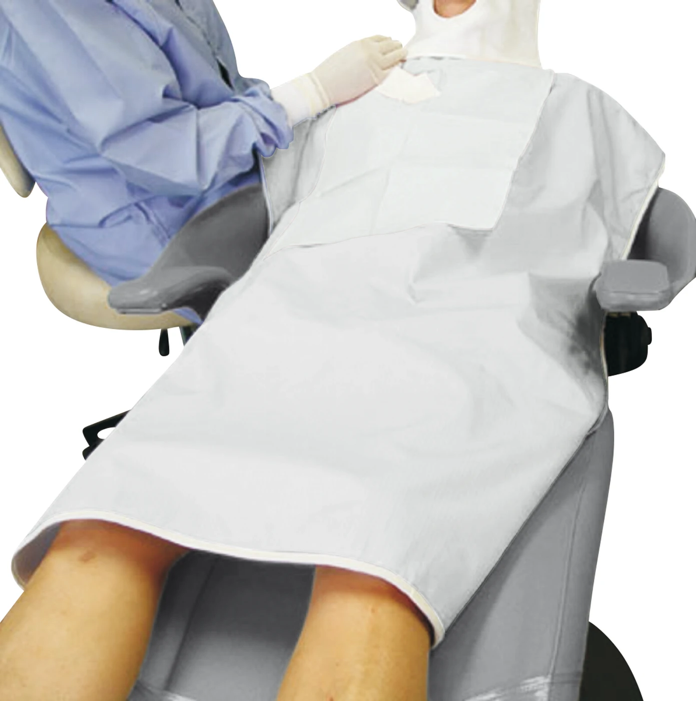 Patientenschutzumhang Packung 4 Stück weiß