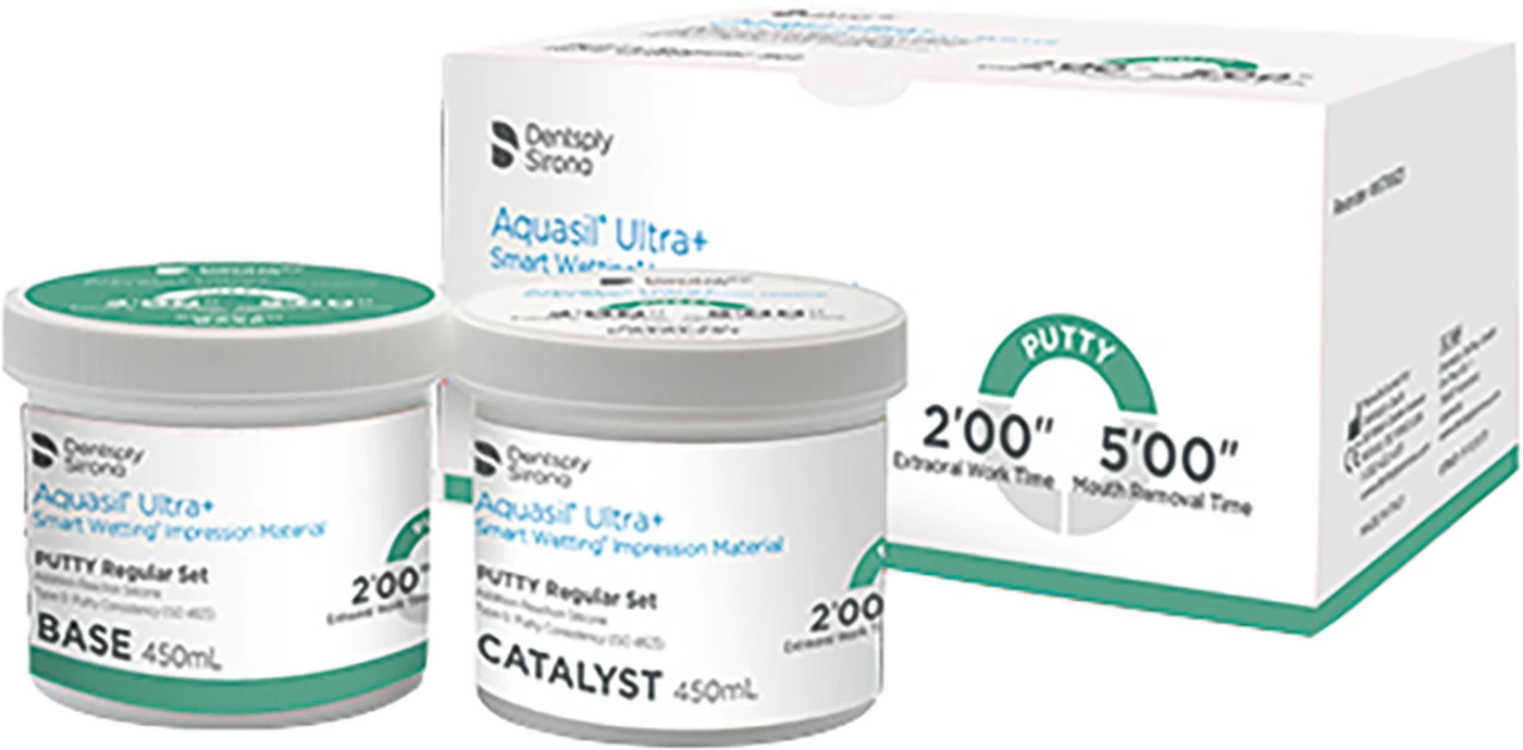 Aquasil® Ultra+ Packung 450 ml Katalysator, 450ml Base, Putty Regular Set, Zubehör