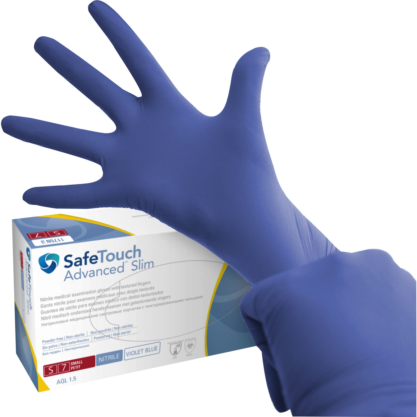 Medicom® SafeTouch® Advanced Slim Packung 100 Stück puderfrei, violettblau, S