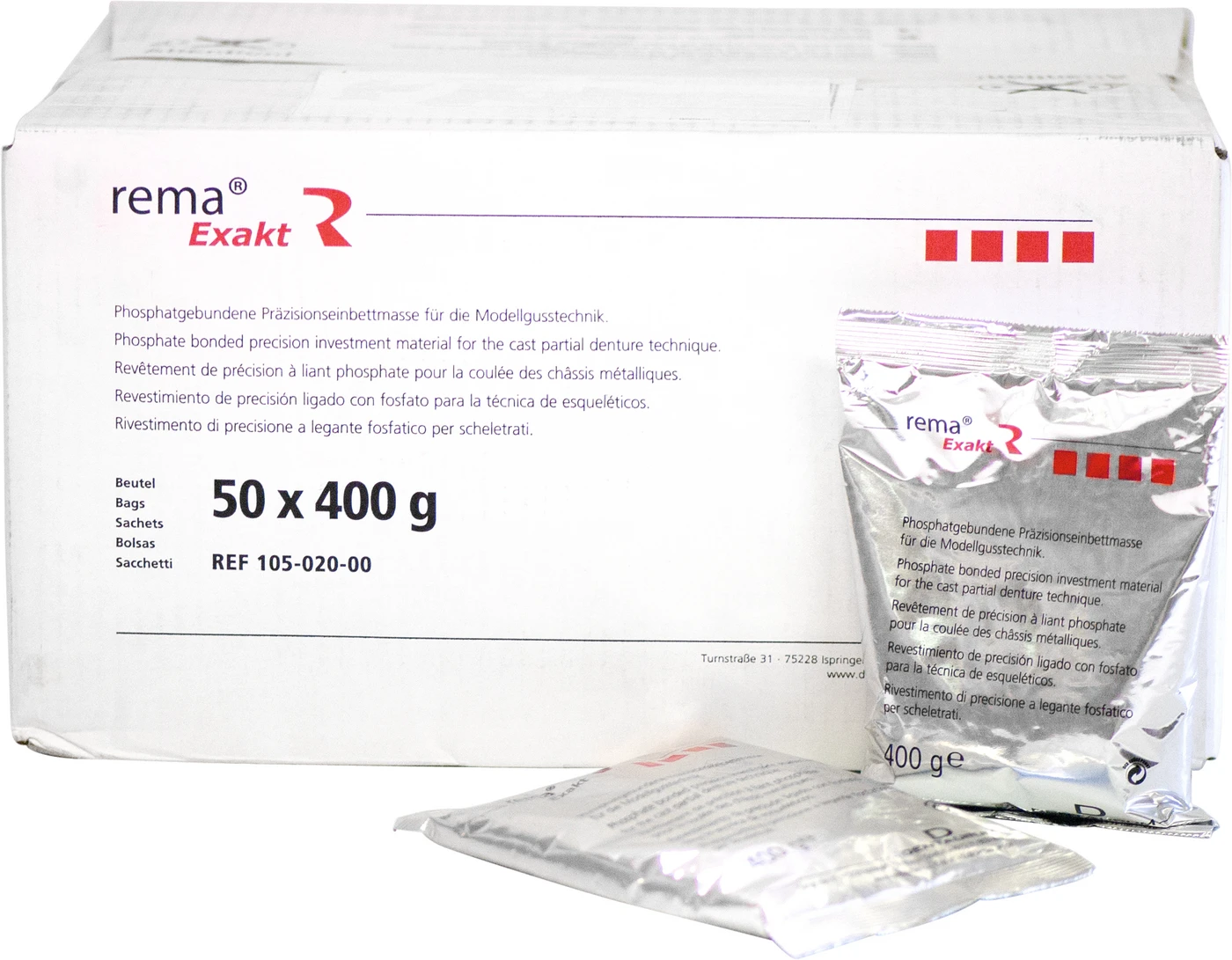 rema® Exakt Karton 50 x 400 g Beutel