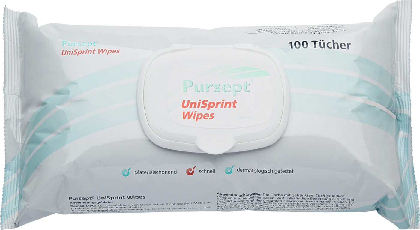 Pursept® Unisprint Wipes Packung 100 Stück