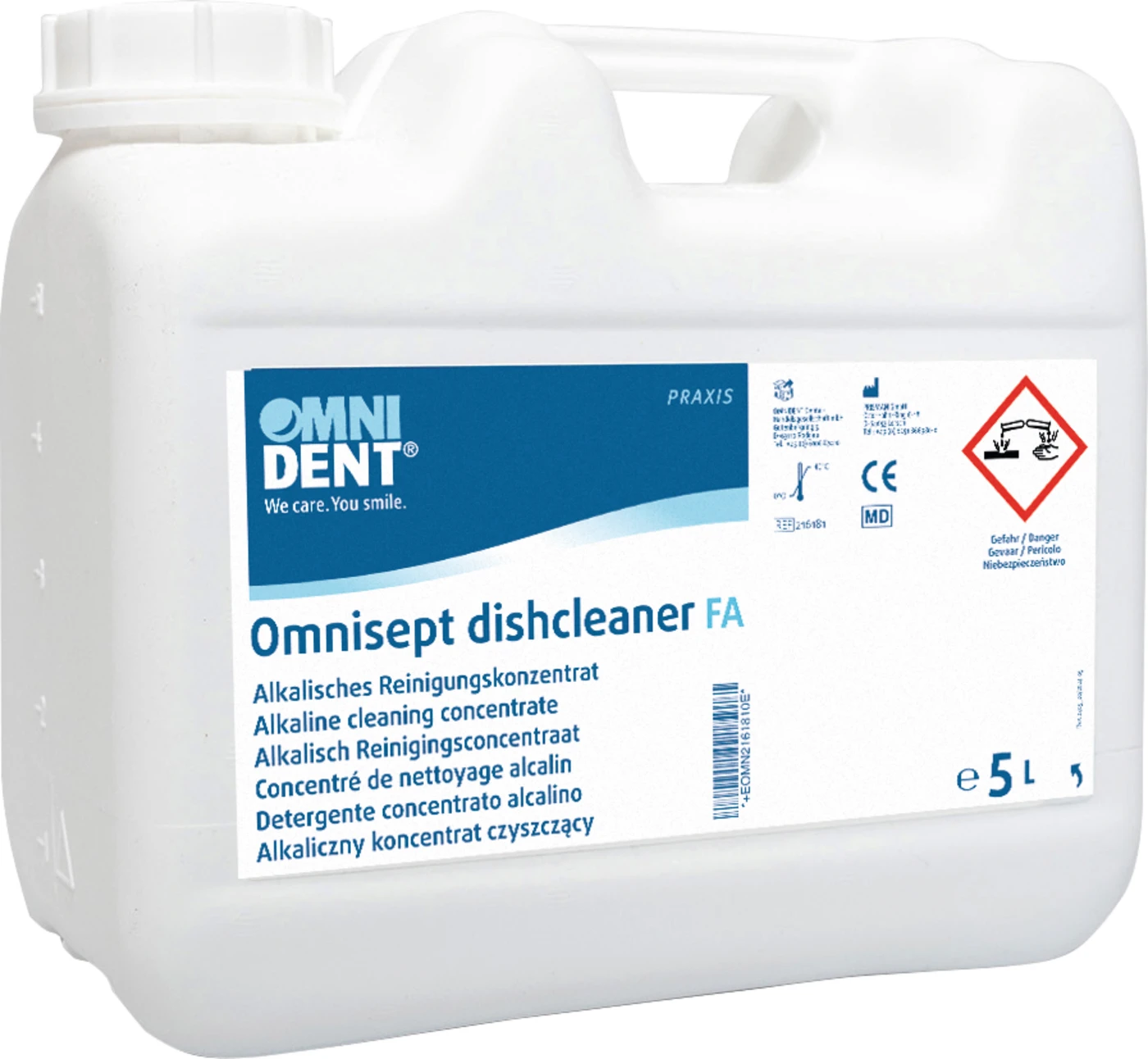 Omnisept dishcleaner FA Kanister 5 Liter